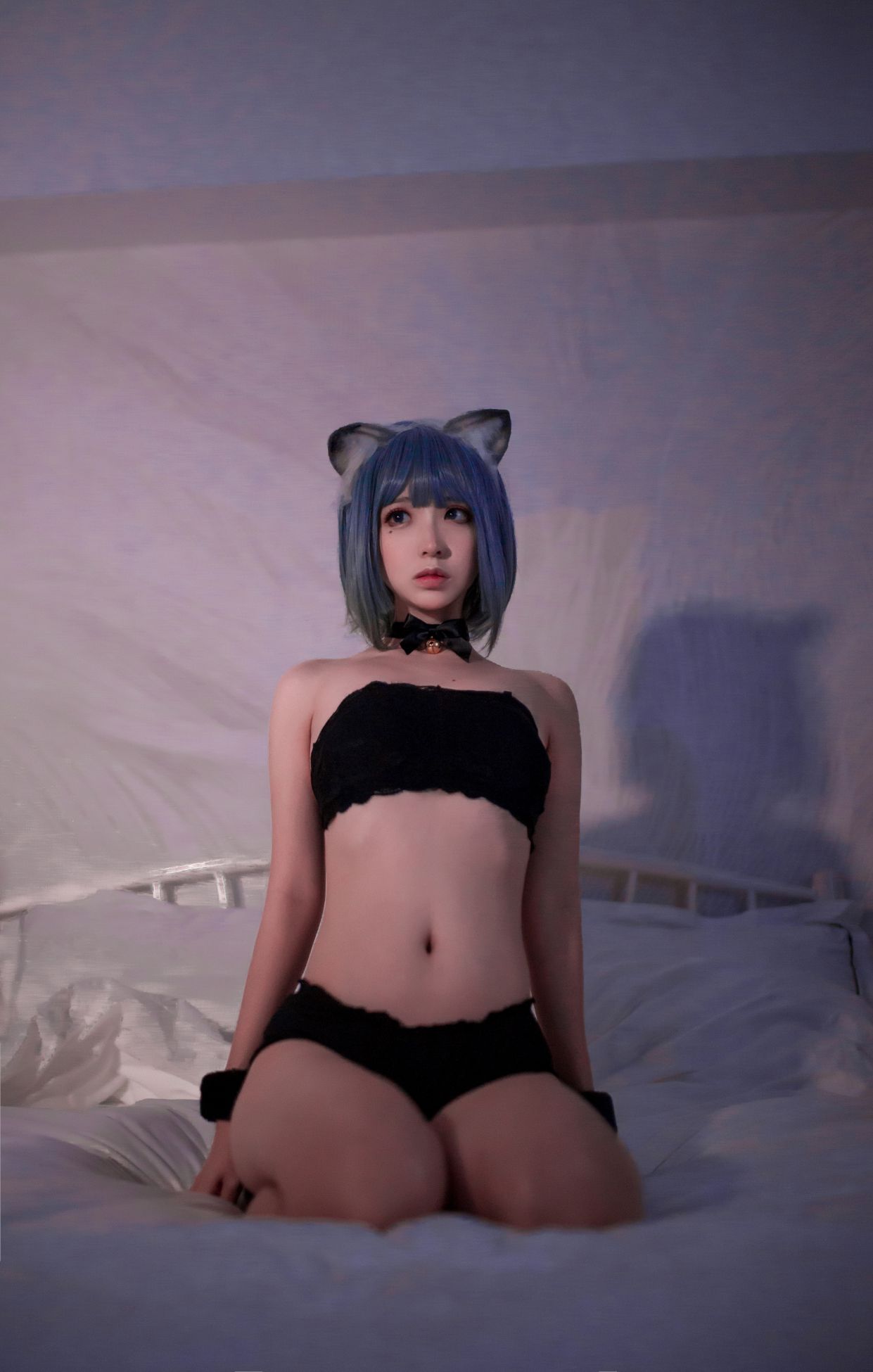 微博美少女疯猫ss Cosplay写真,黑猫|柠檬皮